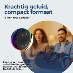Denver Bluetooth Speaker Draadloos - Lichteffecten - Muziek Box - AUX - TWS Pairing - BTG213 — thumbnail 7