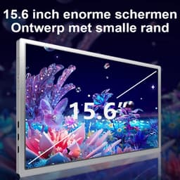 Virello® Portable Monitor Pro 2025 - 2x Full‑HD IPS 15,6″ scherm - Voor Laptops van 15.6" t/m 18.1" - Laptopscherm uitbreider - USB-C/USB-A & HDMI - Inclusief Hoes & Kabels - Zwart - 2 jaar garantie — thumbnail 2