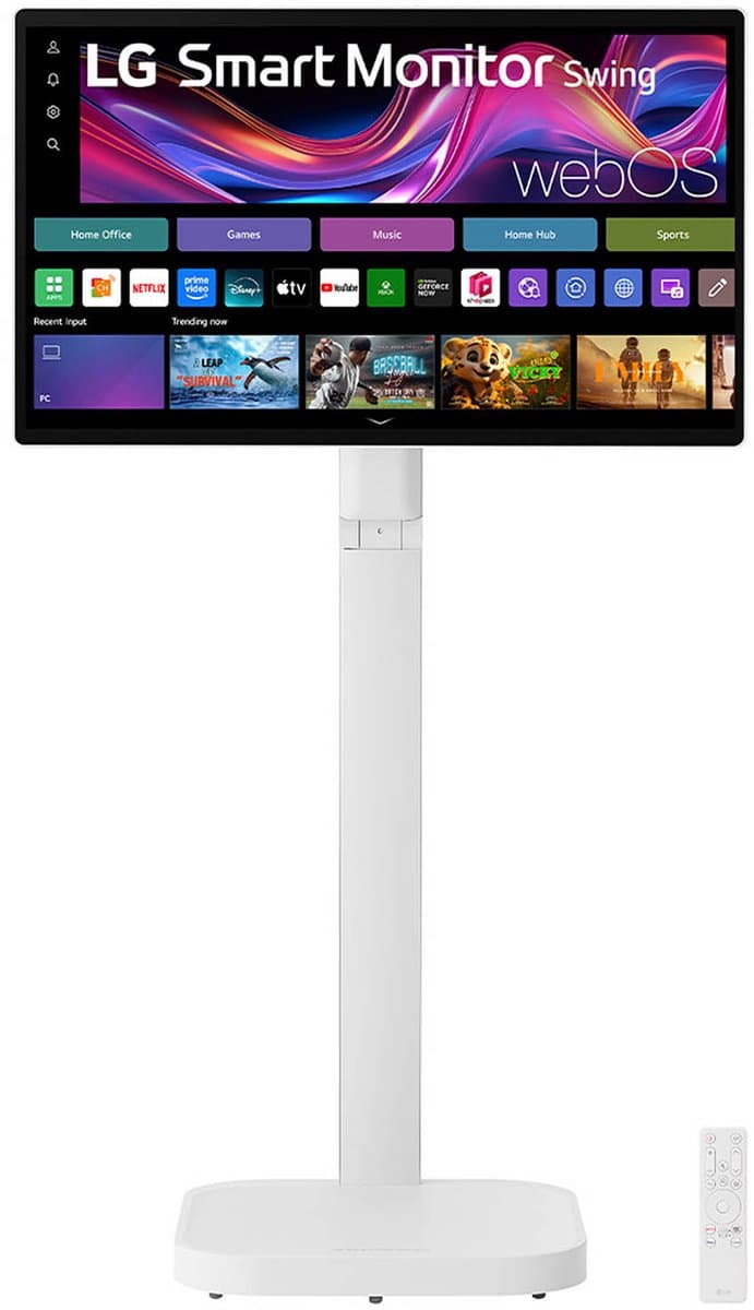 LG Swing 32U889SA - 4K Smart Touchscreen Monitor - TV - Met verrijdbare standaard - Apple AirPlay - WebOs Apps - Wi-Fi - Bluetooth — afbeelding 1