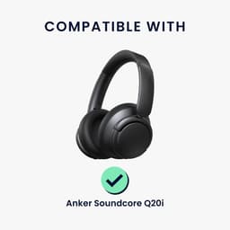 kwmobile Hoes voor Anker Soundcore Q20i Tas – Case voor Headset van Metallic Kunstleer en Nylon – meerkleurig — thumbnail 5