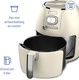 Westinghouse Retro Airfryer - 1500W - Heteluchtfriteuse - 4L - PFAS-Vrij - tot 200 Graden - Tot 4 personen - Wit — thumbnail 2