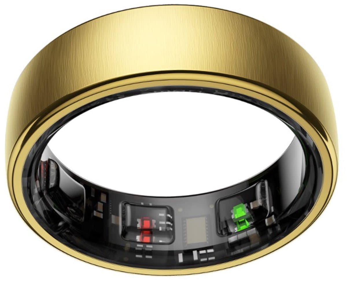 NOLATR Smart Ring NEX – Slimme Ring met Stappenteller, Slaaptracker & Hartslagmeter – Zonder Abonnement – Goud – Maat 9 — afbeelding 1