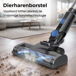 MYBOT E6 Advanced - Steelstofzuiger met Dweilfunctie - 250W - 20Kpa - 3 Zuigniveaus - Vacuum Cleaner - Steelstofzuiger Draadloos - Zonder Zak - Op Accu — thumbnail 2