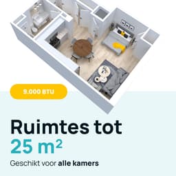 MOA Mobiele Airco - 9.000 BTU - 3-in-1 - Met Afstandbediening - Tot 30m² - Airconditioner met Ontvochtigingsfunctie - Raamafdichtingskit - Zwart — thumbnail 5