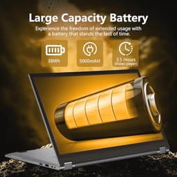 39.6 cm (15.6 inches), 2 in 1 laptop, Ryzen 3 3200U, processor, 16 GB RAM, 512 GB SSD, laptop, PC, 1080p laptop, RJ45, type C, USB 3.0, ultra-thin and lightweight — thumbnail 2