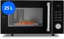 MEDION magnetron met grill- en heteluchtfriteusefunctie (25 liter, 900 watt, 1500 watt grill, 1500 watt heteluchtfunctie, 11 programma's, 10 vermogensstanden, MD12231) lichtgrijs [MODEL 2025] — thumbnail 1