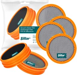 Sillar, set 4 filters voor stofzuiger, wasbaar stofzuigerfilter, vervanging FC8009 / CP0948, geschikt voor steelstofzuiger Philips SpeedPro 5000, 5000 AQUA — thumbnail 1