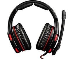 Modecom VOLCANO GHOST Headset Bedraad Hoofdband Gamen Zwart, Rood