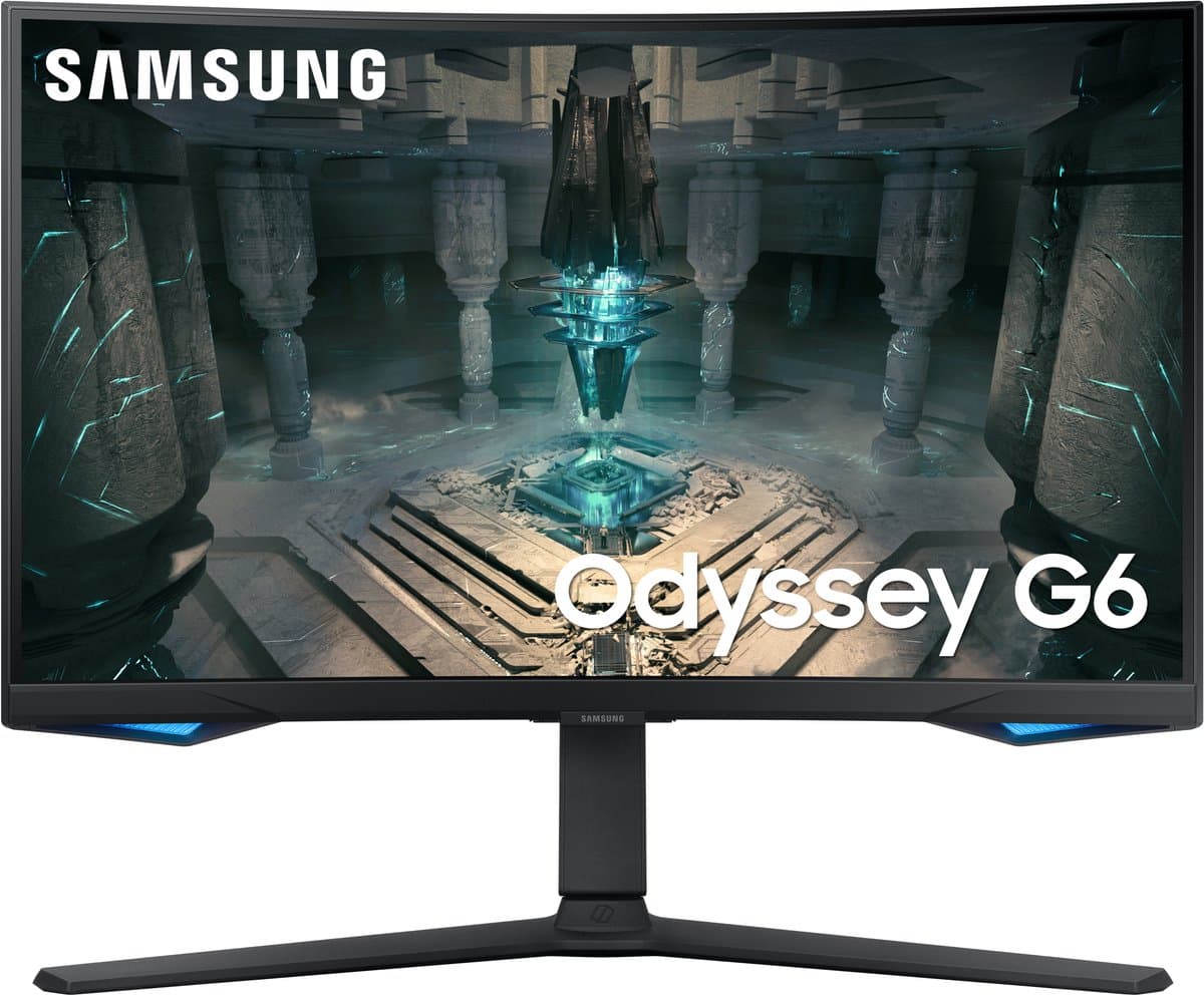 Samsung Odyssey G6 LS27BG650EUXEN - QHD Smart Gaming Monitor - Tizen - Wi-Fi - 240hz - 27 inch — afbeelding 1