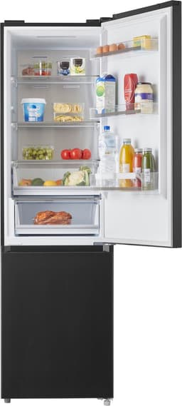 Inventum KV2010B No Frost energiezuinige koel-vriescombinatie - 201 cm hoog - 378 liter - Zeer stil: 29 dB - Superkoelen - Supervriezen - Vershoudlade - Energielabel A - Vrijstaand - Zwart — thumbnail 5