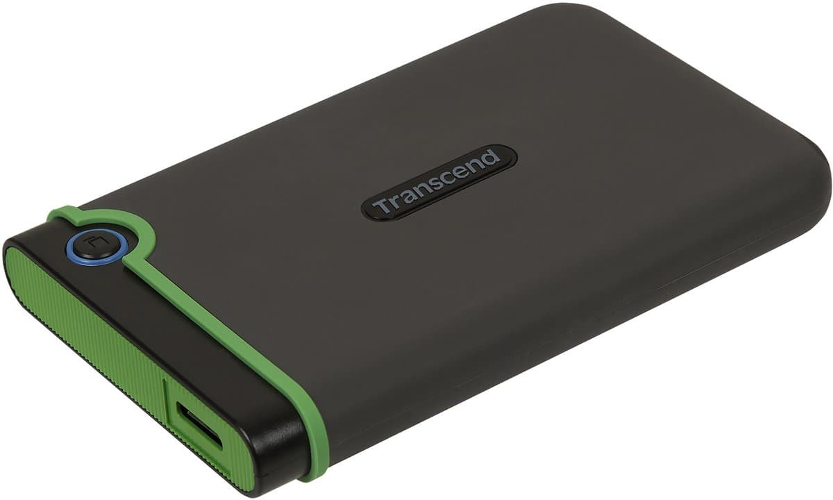 Transcend StoreJet® 25M3S Slim 2 TB Externe harde schijf (2.5 inch) USB 3.2 Gen 2 (USB 3.1) Staalgrijs TS2TSJ25M3S — afbeelding 1