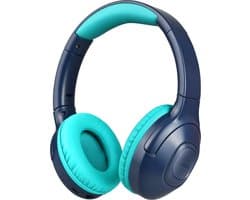 WiseQ Onbreekbare Draadloze Kinderkoptelefoon – Koptelefoon Kind Bluetooth – Koptelefoon Kinderen Draadloos – Over Ear – 45 Uur Batterij – Met Microfoon – Volumebegrenzer – Blauw
