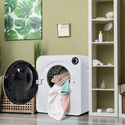 Sweiko Afvoerluchtdroger Wasdroger, RVS droger, 3 kg, 830W, Wit/Drievoudige filter, 5 programma's, wit, Overhittebescherming, Wandmontage [Energieklasse C] — thumbnail 1