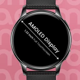 Maoo Ventura AMOLED Smartwatch Dames - RVS en 4x Siliconen Bandje - Stappenteller - Hartslagmeter - Slaapmonitor - Multisport - Geschikt voor Android en iOS - Zwart — thumbnail 9