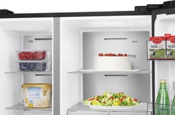 Hisense RS818N4TFC - Amerikaanse koelkast - Energielabel C - Water- & ijsdispenser - Metal Cooling - No Frost - Zwart- Multi-Air Flow - Fast Freeze - 35dB (A) - Inverter Compressor - 632 Liter — thumbnail 7