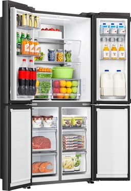 Hisense RQ5P470SAFE - Cross-door koel-vriescombinatie - My Fresh Choice - Metal-Tech Cooling - Dual-Tech Cooling - Inhoud 483 Liter - Zwart — thumbnail 12