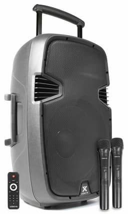 Mobiele speaker - Vonyx SPJ-PA915 Bluetooth speaker met accu en 2 draadloze microfoons — thumbnail 1