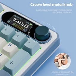 Royal Kludge RKS98 - Mechanisch Gaming Toetsenbord - Gaming Keyboard - Draadloos - RGB - Met LCD-scherm — thumbnail 3