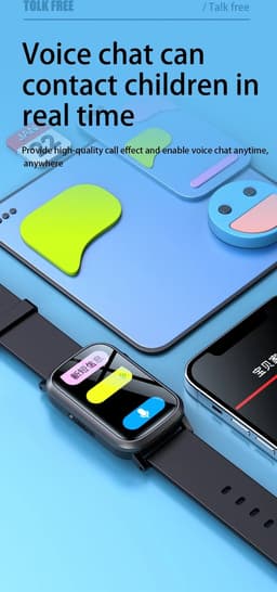DrPhone Zone3 - 4G GPS Smartwatch - Waterdicht, Real-Time Locatie, Camera, SOS - Voor Ouderen en Kinderen - Roze / Wit — thumbnail 4