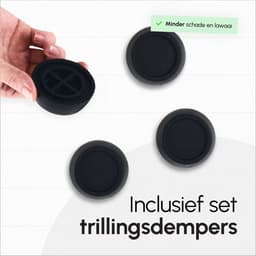 Bodo® - Stapelkit & Anti trillingsmat voor Wasmachine en Droger - Tussenstuk met Uitschuifbare Opberglade - Wit — thumbnail 10