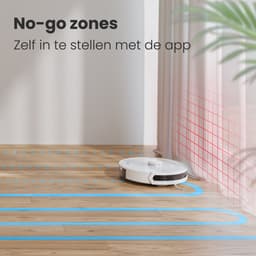 Auronic Robotstofzuiger - Met Dweilfunctie - WiFi en App - Laadstation - Huisdieren - Dweilrobot - Laser Navigatie - Automatisch Leegstation - Wit — thumbnail 7