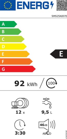 Bosch SMS25AI07E - Vrijstaande vaatwasser - RVS - SilencePlus - Display - Extra Droog - Extra Snel — thumbnail 2