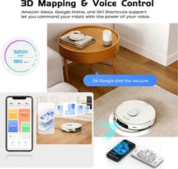 Roborock S7 Pro Ultra - Robotstofzuiger - Wit - Met laadstation - 3D Mapping - Zelf wassen, vullen, legen — thumbnail 16