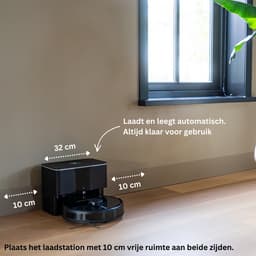 TONIHOMI® Q8 - Robotstofzuiger met dweilfunctie - Automatisch legen - Robotstofzuiger met laadstation - LDS Laser navigatie - Met app - Zwart — thumbnail 10