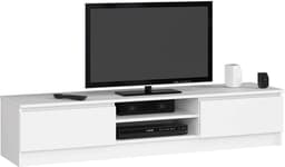 TV Meubel Kast 160 cm Breed met Open Vak en Opbergruimte — thumbnail 4