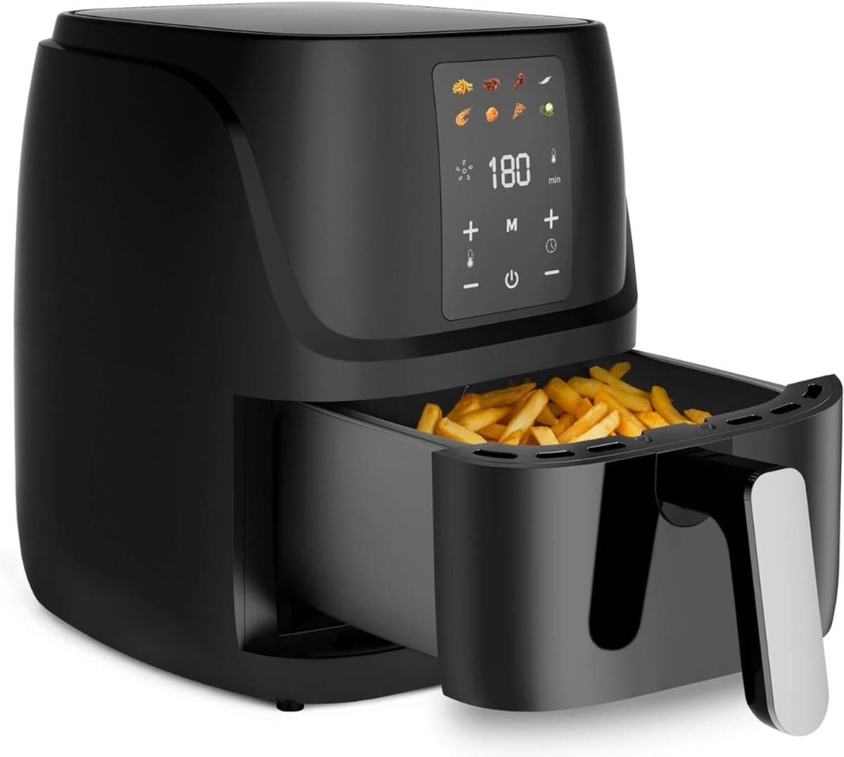 SAVI® Airfryer XXL - Mini-oven - Heteluchtfriteuse - 3L - 8 Programma's - Zwart - 33cm x 31cm x 25cm — afbeelding 1