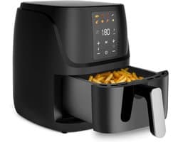 SAVI® Airfryer XXL - Mini-oven - Heteluchtfriteuse - 3L - 8 Programma's - Zwart - 33cm x 31cm x 25cm