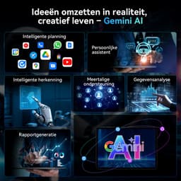 TABWEE T60 - Tablet - 48GB RAM - 256GB ROM - met over-Ear hoofdtelefoon - Android 16 - 11 inch - 8000mAh - WIFI Tablet - OTG - Grijs — thumbnail 7