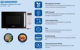 Combinatie Magnetron met Grillfunctie en Automatische Programma's, Zwart — thumbnail 4