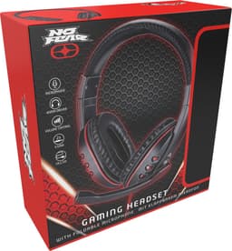 No Fear Gaming Headset - 1.5 M Kabel - 40 MM Drivers - Opvouwbare Microfoon - Over-Ear Ontwerp - Stevig en Comfortabel - Zwart/Rood — thumbnail 8