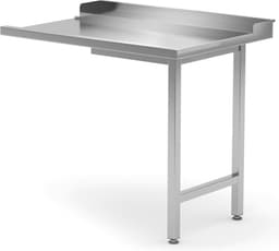 HENDI Uitlooptafel vaatwassers – linkerzijde – roestvast staal – verstelbare poten – 1000x700x850 mm — thumbnail 2