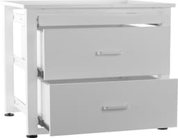 Wasmachine verhoger Wim, verstelbaar, met twee houten laden en schuif — thumbnail 7