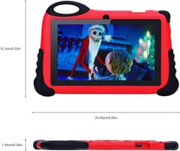 MKSS® Kindertablet Vanaf 3 Jaar - Tablet Kinderen - Kinderspeelgoed - Rood — thumbnail 4