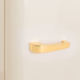 CREATE - Koelkast in retrostijl - Gebroken wit - Handvat Goud - FRIDGE RETRO 281L — thumbnail 10