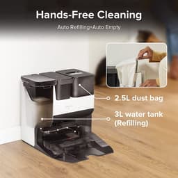 Roborock S7 Pro Ultra - Robotstofzuiger - Wit - Met laadstation - 3D Mapping - Zelf wassen, vullen, legen — thumbnail 7