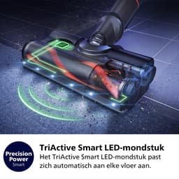 Philips Steelstofzuiger met Dweilfunctie XC8055/01 Aqua Plus - Draadloos en Zonder Zak - Zuigmond met LED Verlichting - Kruimeldief - Batterijduur tot 80 min - Lichtgewicht - Blauw — thumbnail 4