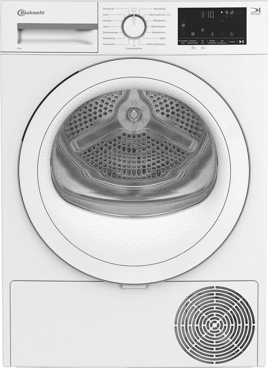 Bauknecht BT 84D WWS | Warmtepompdroger | 8 kg | Taal display Duits — afbeelding 1