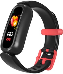 DrPhone KidsTime X13 – Smartwatch Voor Kinderen – IP68 Waterdichte Smartwatch – Hartslagmonitor – Slaapmonitoring – Mobiele App (Alleen voor Android Systeem) - 0.96 Inch TFT Kleurenscherm – Stappenteller – Calorie teller - Zwart — thumbnail 1