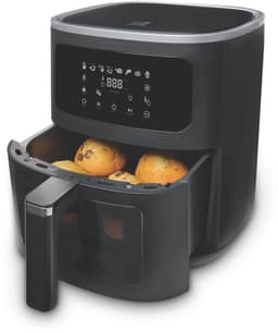 FRITEL Airfryer SnackTastic® 7520 – Airfryer XL / Heteluchtfriteuse 6L – 1500W – Voor 2-6 Personen – Digitaal Touchscreen – Airfryer met Kijkvenster & Verlichting – 8 Programma’s – PFAS-vrij – Zwart — thumbnail 8