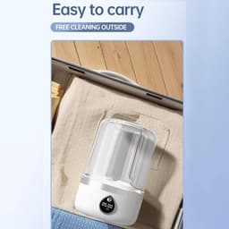 Mini Wasmachine - Draagbare Wasmachine - Kleine Wasjes Doen - Compact en Draagbaar - Niet gespecificeerd - Wit — thumbnail 5