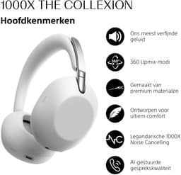 Sony 1000X THE COLLEXION – Premium draadloze koptelefoon met Noise Cancelling - Platinum — thumbnail 4