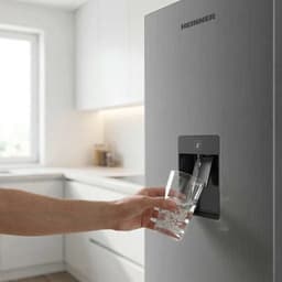 Heinner HC-HM260XWDE++ Koel-vriescombinatie met Waterdispenser – 260 L – Elektronische Temperatuurregeling – Omkeerbare Deur – Zilver – 5 Jaar Garantie — thumbnail 6