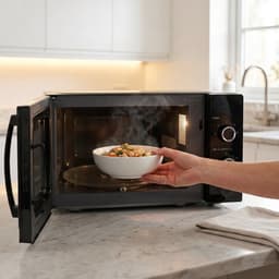 Heinner Magnetron 25L – 800W – 5 Vermogensniveaus – Ontdooifunctie – Draaiknop & Timer – Zwart — thumbnail 4