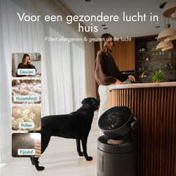Bloomfold Luchtreiniger en Ventilator Cyclone – H13 HEPA & UVC-licht – 400 m³/h CADR – Air Purifier - Medische Filtratieklasse tegen Pollen & Fijnstof — thumbnail 8