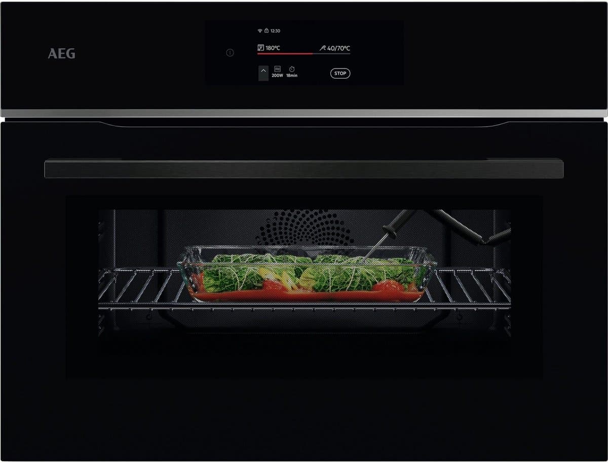AEG TK8NK721B - 8000 serie - inbouw combi-oven (45 cm) — afbeelding 1
