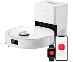 Roborock Q10 S5+ Robotstofzuiger en Dweil met Zelflediging– Zuigkracht van 10000 Pa–Vibrerende dweilpads– Handsfree Reinigen tot 7 Weken– Dubbel Anti-klitontwerp– Automatisch dweilen– Obstakelvermijding–Wit– S8 Plus Upgrade — thumbnail 1